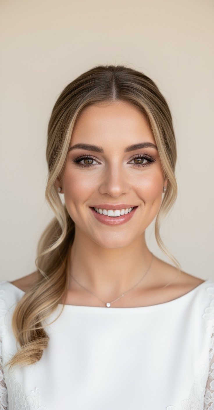 After Side Ponytail For Wedding